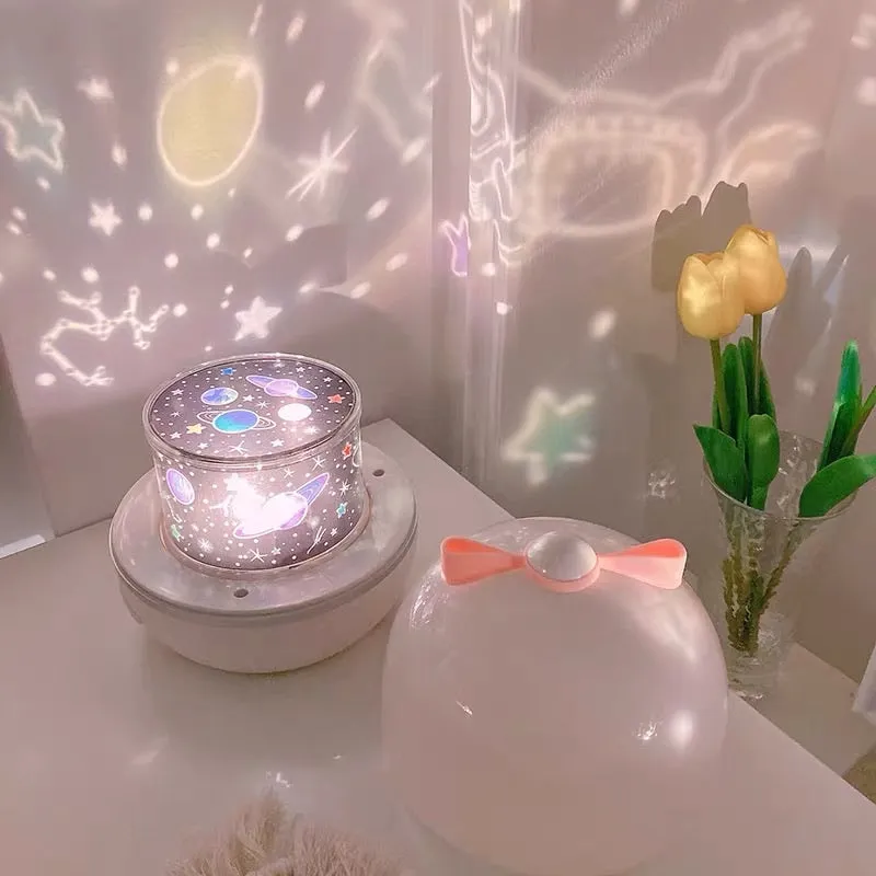 Universe unicorn projection lamp