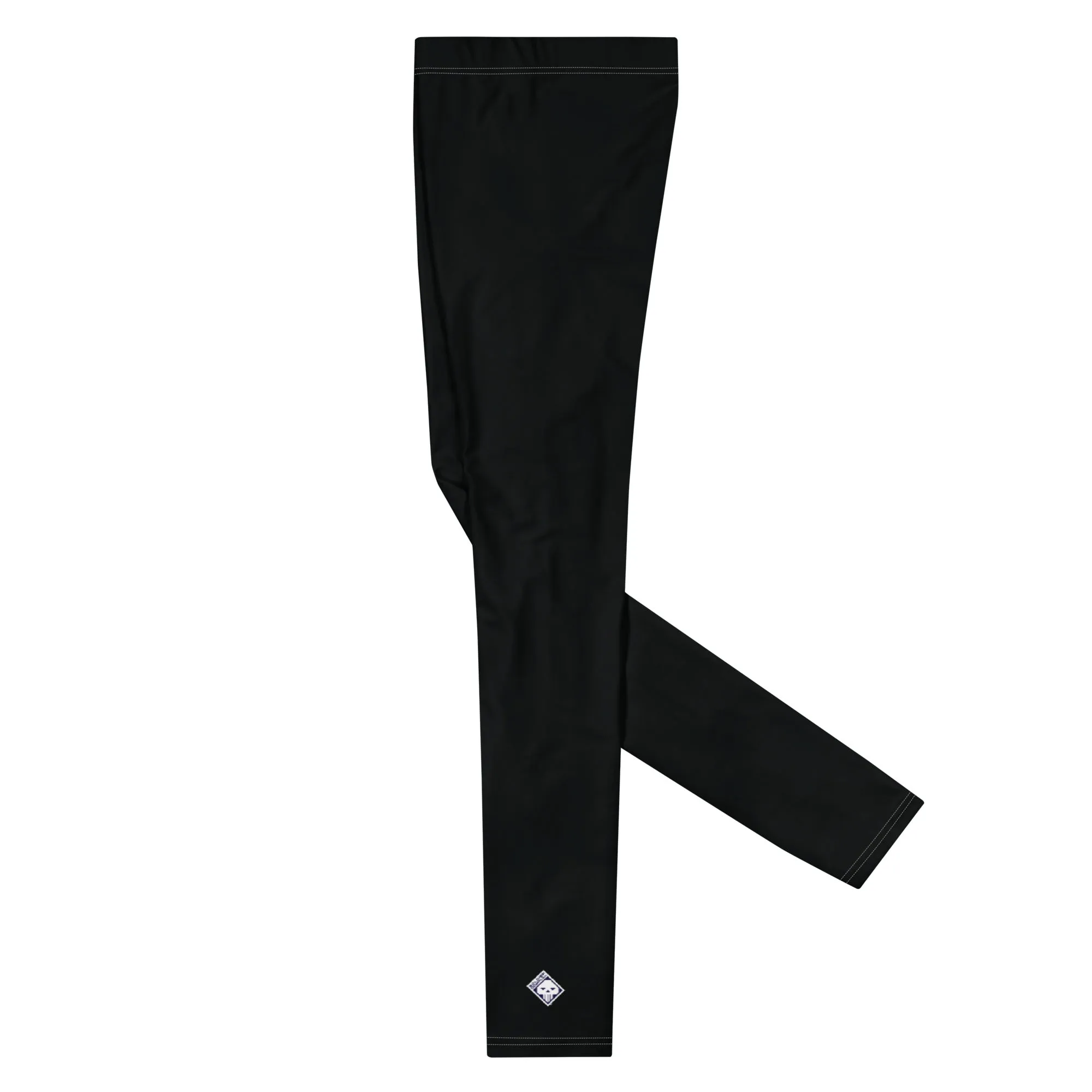 Urban Essentials: Solid Color Yoga Pants Leggings for Him - Noir