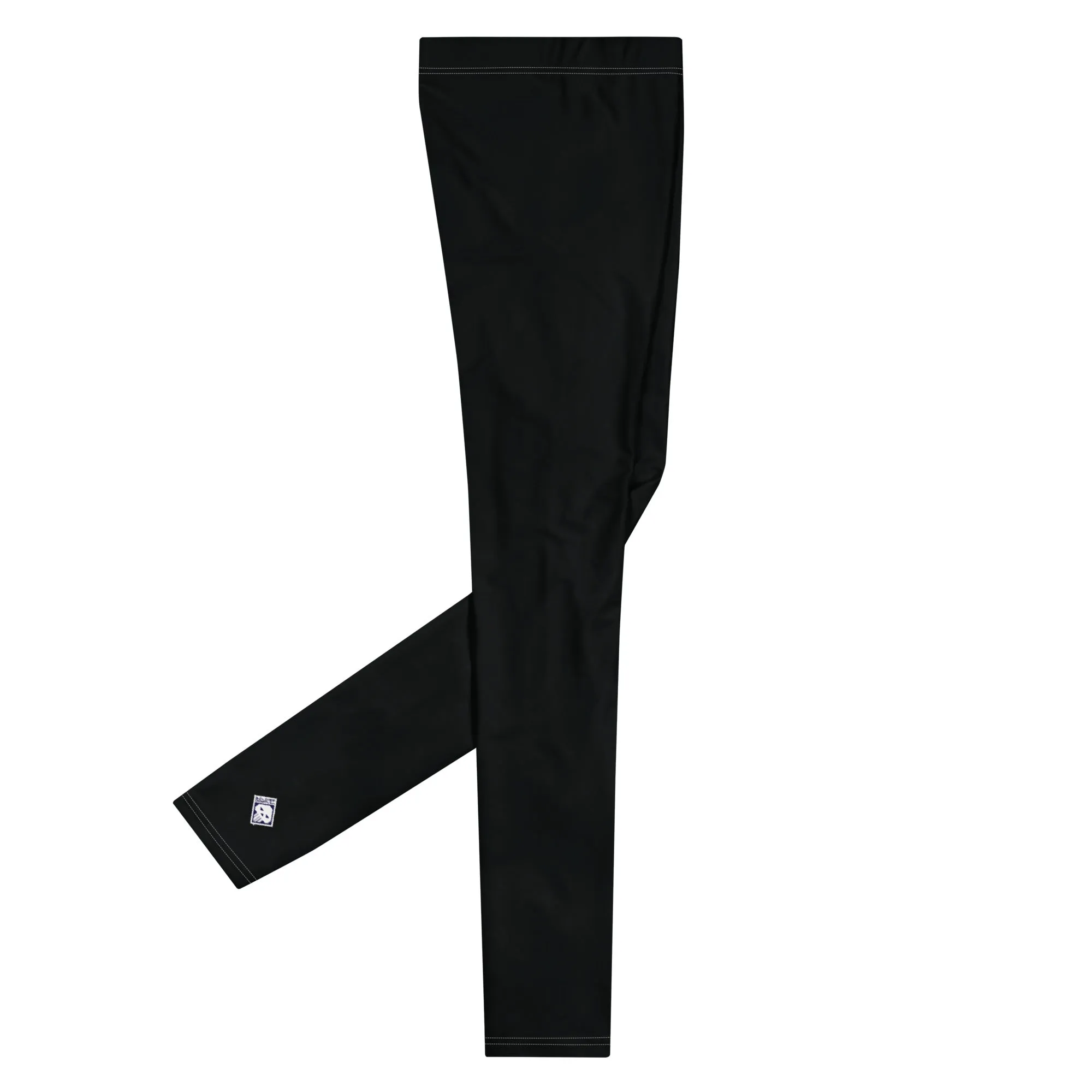 Urban Essentials: Solid Color Yoga Pants Leggings for Him - Noir