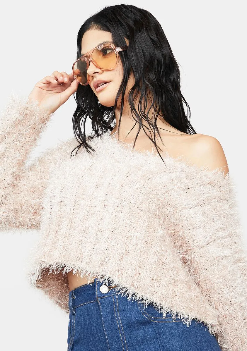 Weekend Flirt Crop Sweater-