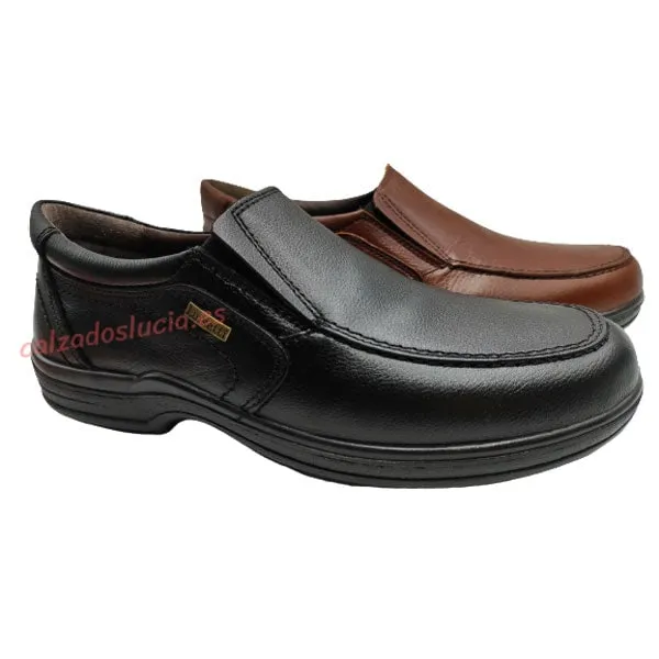 Zapato mocasín de cuero suave Luisetti
